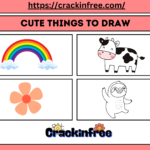 5 Cute Things to Draw: Download Drawing Worksheets for Beginners