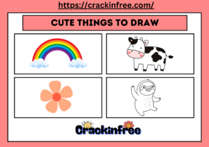 5 Cute Things to Draw: Download Drawing Worksheets for Beginners